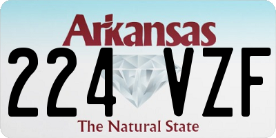 AR license plate 224VZF