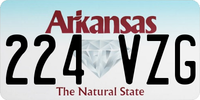 AR license plate 224VZG