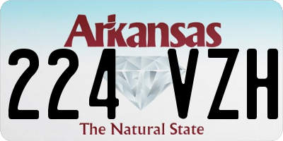 AR license plate 224VZH