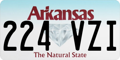AR license plate 224VZI