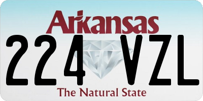 AR license plate 224VZL