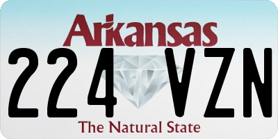 AR license plate 224VZN