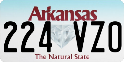 AR license plate 224VZO