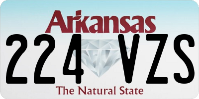 AR license plate 224VZS