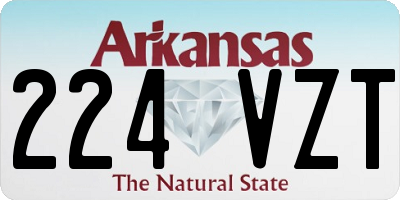 AR license plate 224VZT