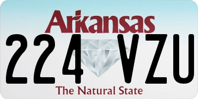 AR license plate 224VZU