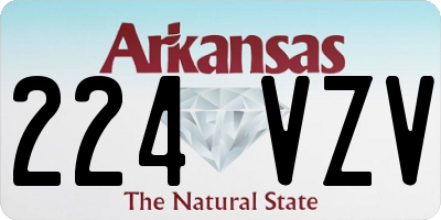 AR license plate 224VZV
