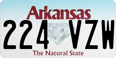 AR license plate 224VZW