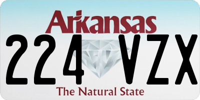 AR license plate 224VZX