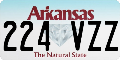 AR license plate 224VZZ