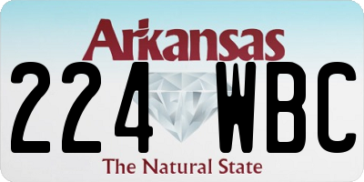 AR license plate 224WBC