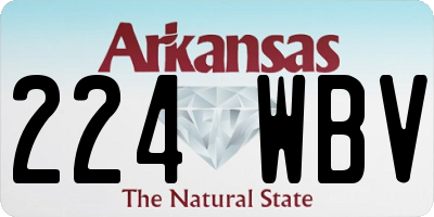 AR license plate 224WBV