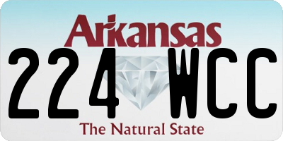AR license plate 224WCC