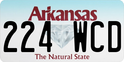 AR license plate 224WCD