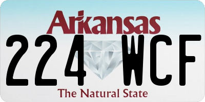 AR license plate 224WCF