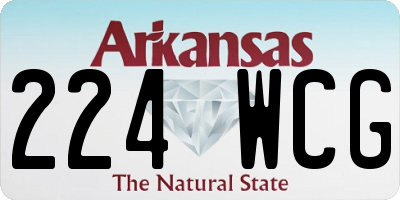 AR license plate 224WCG