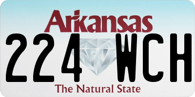 AR license plate 224WCH