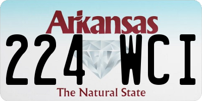 AR license plate 224WCI