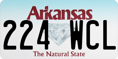 AR license plate 224WCL