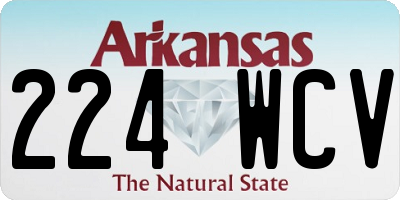 AR license plate 224WCV