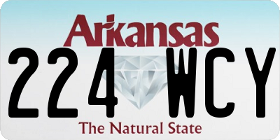 AR license plate 224WCY