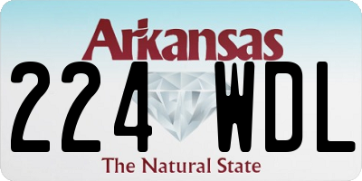 AR license plate 224WDL
