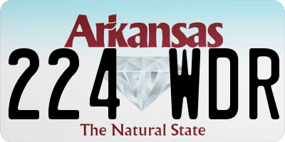 AR license plate 224WDR