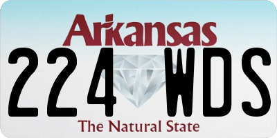 AR license plate 224WDS