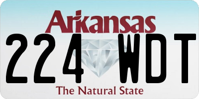 AR license plate 224WDT