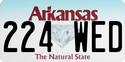 AR license plate 224WED
