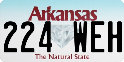 AR license plate 224WEH