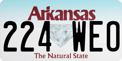 AR license plate 224WEO