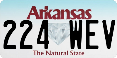 AR license plate 224WEV