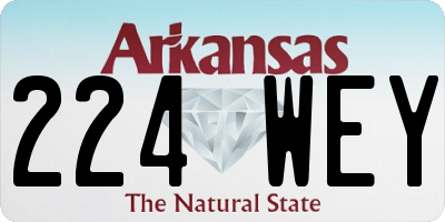 AR license plate 224WEY