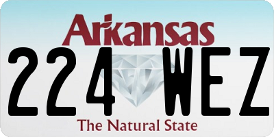AR license plate 224WEZ