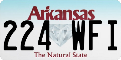 AR license plate 224WFI