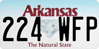 AR license plate 224WFP