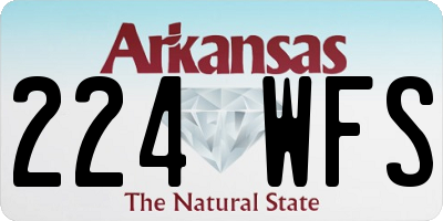 AR license plate 224WFS