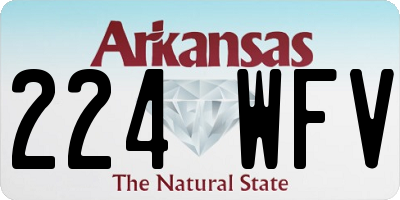 AR license plate 224WFV