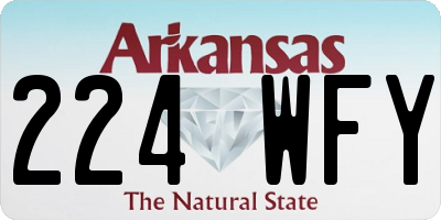 AR license plate 224WFY