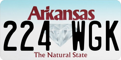 AR license plate 224WGK