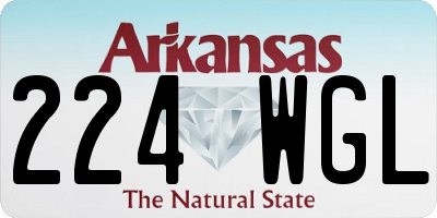 AR license plate 224WGL