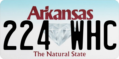 AR license plate 224WHC