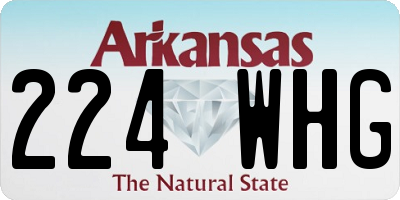 AR license plate 224WHG
