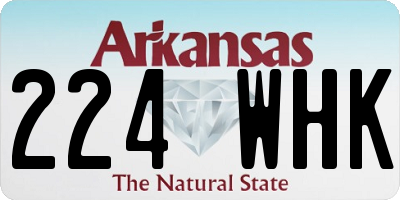AR license plate 224WHK