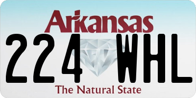 AR license plate 224WHL