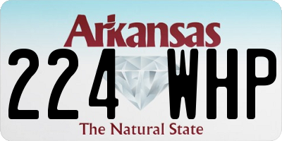 AR license plate 224WHP