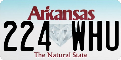 AR license plate 224WHU