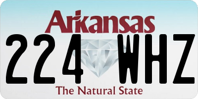 AR license plate 224WHZ