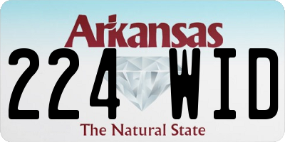 AR license plate 224WID
